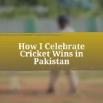 How I Celebrate Cricket Wins in Pakistan