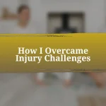 How I Overcame Injury Challenges