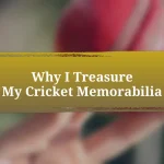 Why I Treasure My Cricket Memorabilia